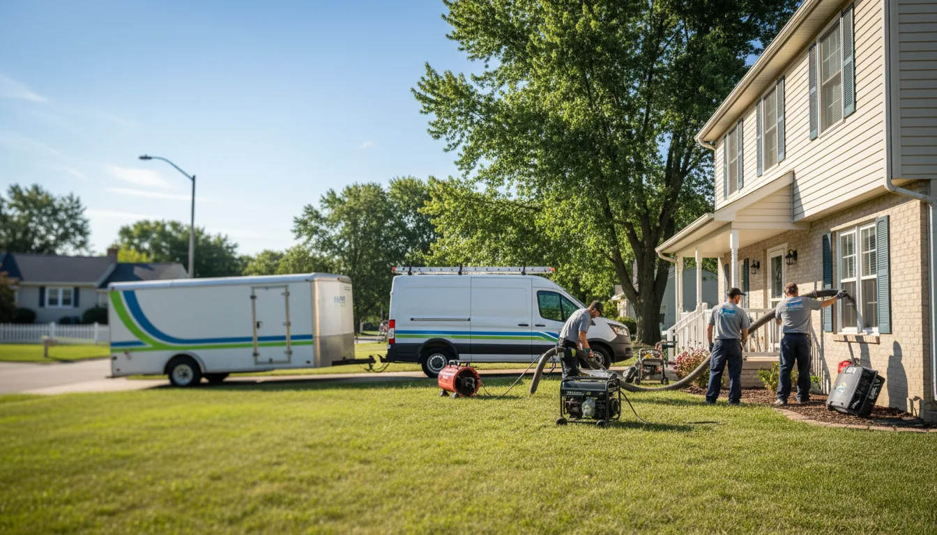 Flooded Basement Restoration And Cleanup With Repair in Vinton, IA near me